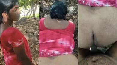 Randi Aunty’s Outdoor Doggy Style Sex Video