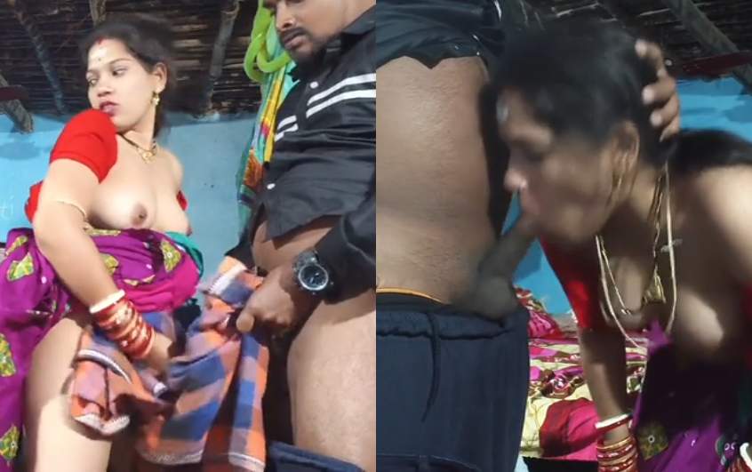 Village Bhabhi Viral Dick Sucking and Sex MMS HD Video