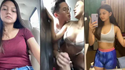 Extremely Cute Young Girl Fucking with BF in Car College Dress HD
